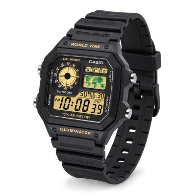 Чоловічий годинник Casio AE-1200WH-1B