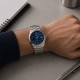 Чоловічий годинник Casio MTP-1183A-2A Classic з синім циферблатом та сталевим браслетом