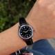 Женские часы Casio LTP-V005L-1A в классическом стиле с черным кожаным ремешком и минеральным стеклом