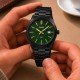 Мужские часы Casio MTP-VD03B-3A — Классическая модель с зеленым циферблатом и черным браслетом