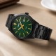 Мужские часы Casio MTP-VD03B-3A — Классическая модель с зеленым циферблатом и черным браслетом