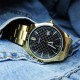 Мужские часы Casio MTP-VD03G-1A Classic в золотистом корпусе с черным циферблатом