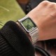 Чоловічий годинник Casio AQ-230A-3A — Сріблястий браслет та зелений циферблат, стрілково-електронний