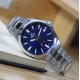 Мужские часы Casio Edifice EFV-100D-2A с синим циферблатом и стальным браслетом