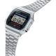 Чоловічий годинник Casio A168WA-1W — Класична модель з електронним циферблатом та сталевим браслетом