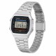 Чоловічий годинник Casio A168WA-1W — Класична модель з електронним циферблатом та сталевим браслетом