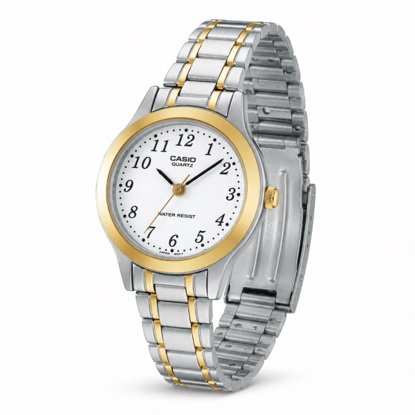 Жіночий годинник Casio LTP-1128G-7B — Класична модель з мінеральним склом та японським механізмом