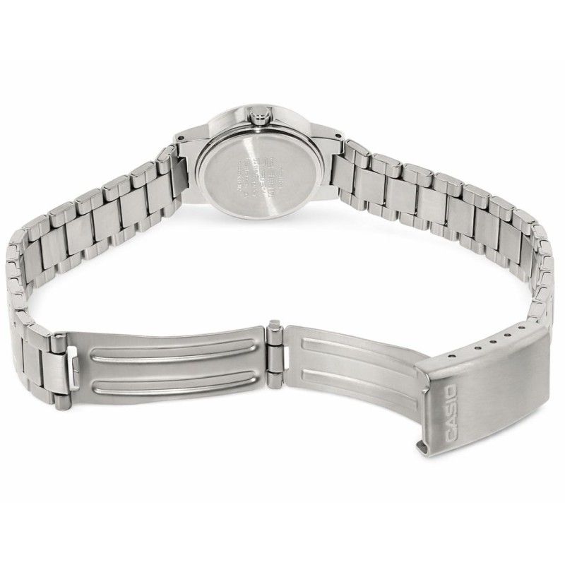 Жіночий годинник Casio LTP-1177A-4A1 Classic з рожевим циферблатом та сталевим браслетом