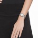 Жіночий годинник Casio LTP-V002D-7A з календарем, класичний сріблястий браслет