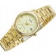 Женские часы Casio LTP-V002G-9A золотистые с датой и минеральным стеклом