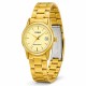 Женские часы Casio LTP-V002G-9A золотистые с датой и минеральным стеклом