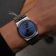 Чоловічий годинник Casio MTP-B146D-2A — класична модель з нержавіючої сталі та синім циферблатом