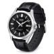 Чоловічий годинник Casio MTS-100L-1A з сапфіровим склом та шкіряним ремінцем