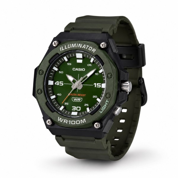 Чоловічий годинник Casio MW-620H-3A — Спортивна модель з водозахистом 10 ATM та підсвічуванням