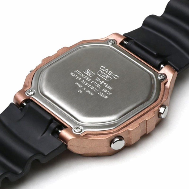 Мужские часы Casio W-218HM-5A — Спортивная классика с электронным циферблатом и подсветкой