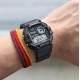 Чоловічий годинник Casio WS-1700H-1A спортивний з електронним циферблатом та водозахистом 10 ATM