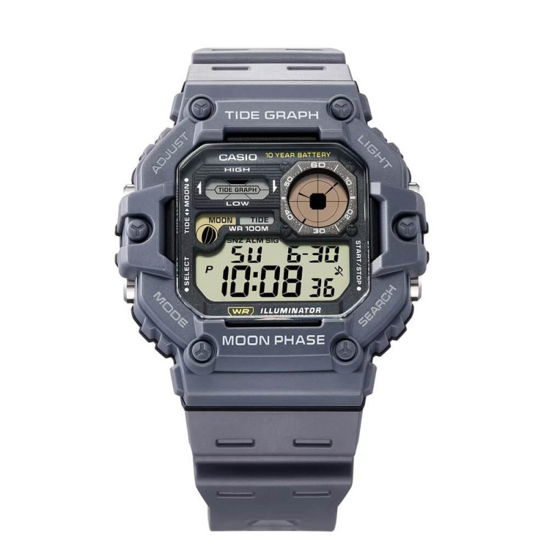 Чоловічий годинник Casio WS-1700H-8A — Спортивна модель 10 ATM з електронним циферблатом