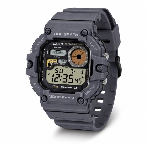 Чоловічий годинник Casio WS-1700H-8A — Спортивна модель 10 ATM з електронним циферблатом