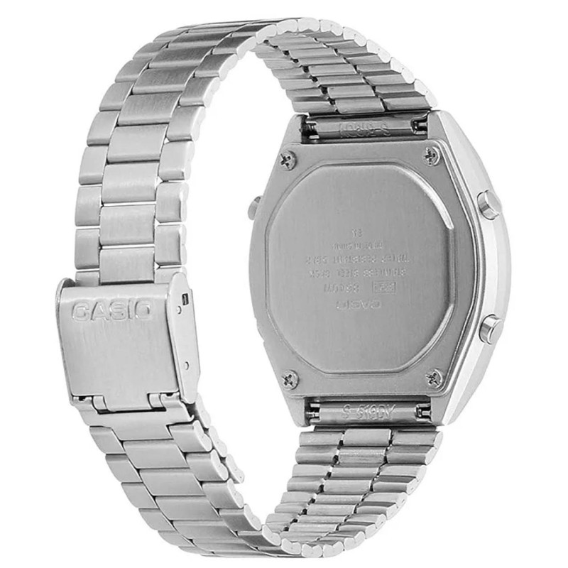 Чоловічий годинник Casio B640WD-1A — Класичний електронний годинник у сріблястому корпусі