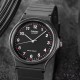 Чоловічий годинник Casio MQ-24-1B з кварцовим механізмом та полімерним корпусом, чорний колір