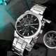 Чоловічий годинник Casio MTP-E510D-1A1 з хронографом та сталевим браслетом, Японія