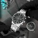 Чоловічий годинник Casio MTP-E510D-1A1 з хронографом та сталевим браслетом, Японія