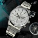 Мужские часы Casio MTP-E510D-7A — классический хронограф с минеральным стеклом и стальным браслетом