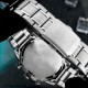 Мужские часы Casio MTP-E510D-7A — классический хронограф с минеральным стеклом и стальным браслетом