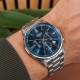 Чоловічий годинник Casio MTP-E515D-2A1 з хронографом та синім циферблатом