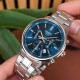 Чоловічий годинник Casio MTP-E515D-2A1 з хронографом та синім циферблатом