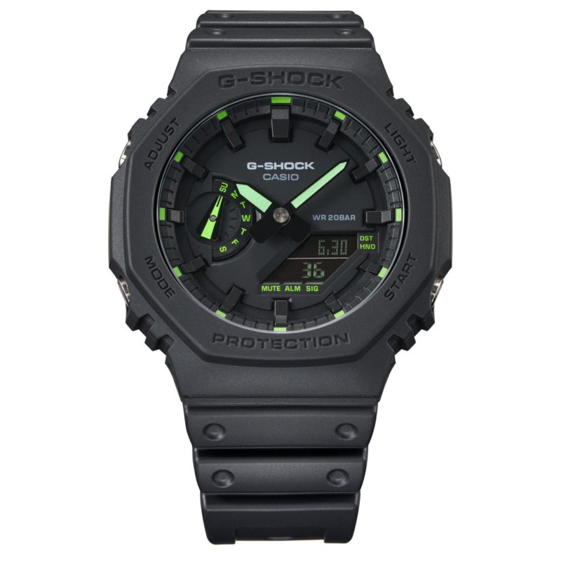 Мужские часы Casio G-SHOCK GA-2100-1A3 Carbon Core Guard с водозащитой 20 ATM