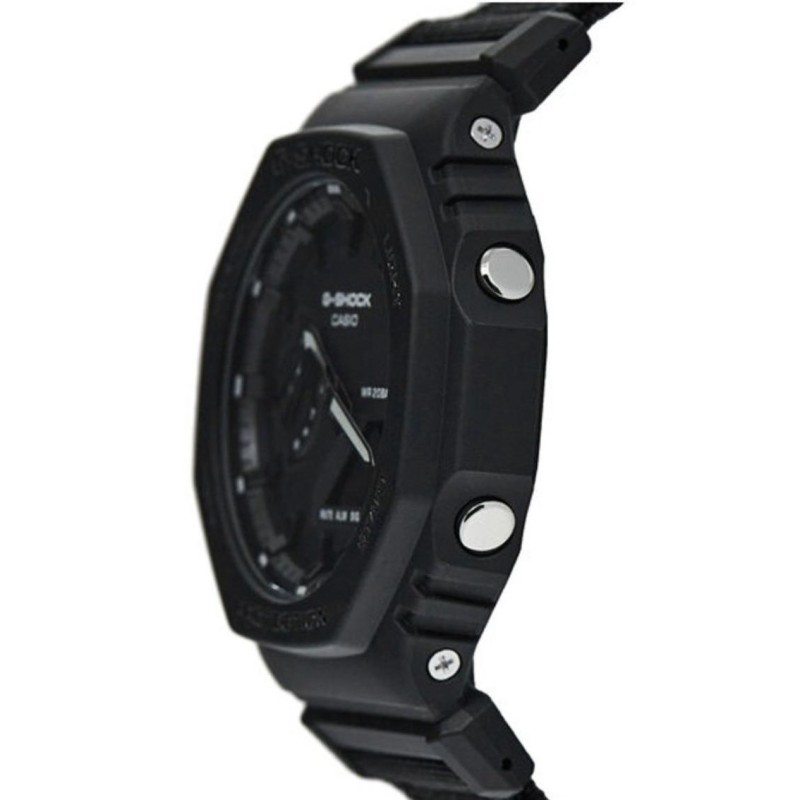 Мужские часы Casio G-SHOCK GA-2100BCE-1A Carbon Core Guard, водонепроницаемость 20 ATM