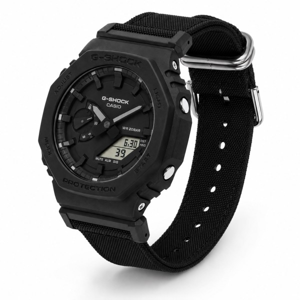 Мужские часы Casio G-SHOCK GA-2100BCE-1A Carbon Core Guard, водонепроницаемость 20 ATM