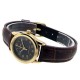 Жіночий годинник Casio LTP-V001GL-1BU у класичному стилі з золотистим корпусом та шкіряним ремінцем