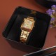 Женские часы Casio LTP-V007G-9E золотистые с прямоугольным корпусом и металлическим браслетом