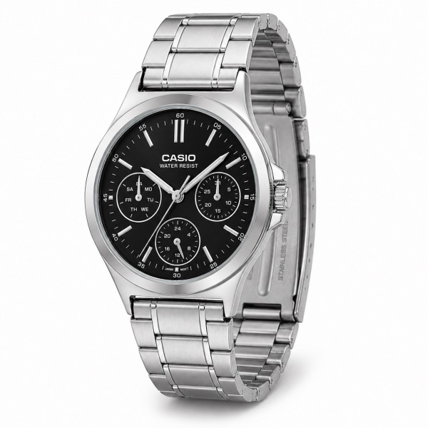 Жіночий годинник Casio LTP-V300D-1A — класична модель з індикацією дати та металевим браслетом