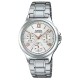 Жіночий годинник Casio LTP-V300D-7A2 з багатофункціональним циферблатом та сталевим браслетом