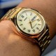 Чоловічий годинник Casio MTP-V006G-9B класичний золотистий з датою та днем тижня