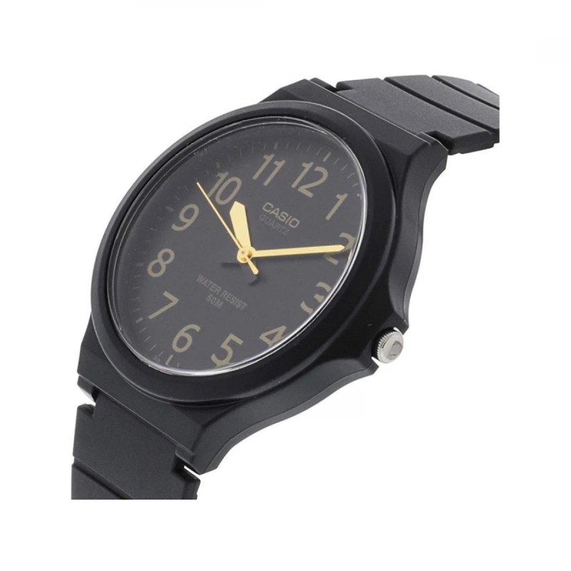 Чоловічий годинник Casio MW-240-1B2 — класична кварцова модель з водозахистом 5 ATM та полімерним корпусом