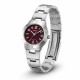 Жіночий годинник Casio LTP-1241D-4A2 — класична модель зі сталевим браслетом та бордовим циферблатом