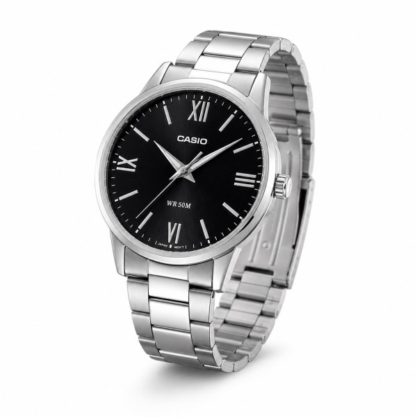 Чоловічий годинник Casio MTP-1303DD-1A Classic з мінеральним склом та сталевим браслетом