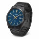 Мужские часы Casio MTP-VD03B-2A с синим циферблатом и черным металлическим браслетом