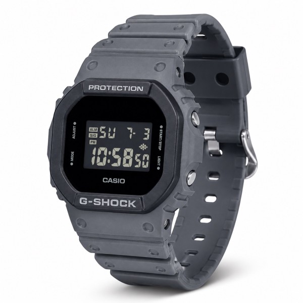 Чоловічий годинник Casio G-SHOCK DW-5610UU-8 сірий спортивний з водозахистом 20 ATM