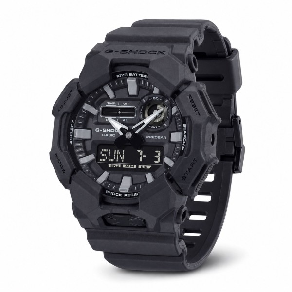 Чоловічий годинник Casio G-SHOCK GA-010-1A1 — Спортивний протиударний годинник з водозахистом 20 ATM