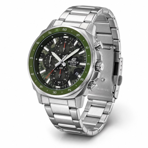 Мужские часы Casio Edifice EFV-600D-3C с хронографом и водонепроницаемостью 10 ATM