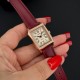 Жіночий годинник Casio LTP-B190RGL-4B – Класична модель у корпусі кольору рожеве золото з червоним шкіряним ремінцем