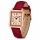 Жіночий годинник Casio LTP-B190RGL-4B – Класична модель у корпусі кольору рожеве золото з червоним шкіряним ремінцем