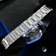 Мужские механические часы Benyar BY-5203 Silver-Blue с автоподзаводом и стальным браслетом