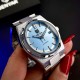 Чоловічий механічний годинник Benyar BY-5203 Silver-Ligh Blue з автопідзаводом та сталевим браслетом