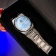 Чоловічий механічний годинник Benyar BY-5203 Silver-Ligh Blue з автопідзаводом та сталевим браслетом